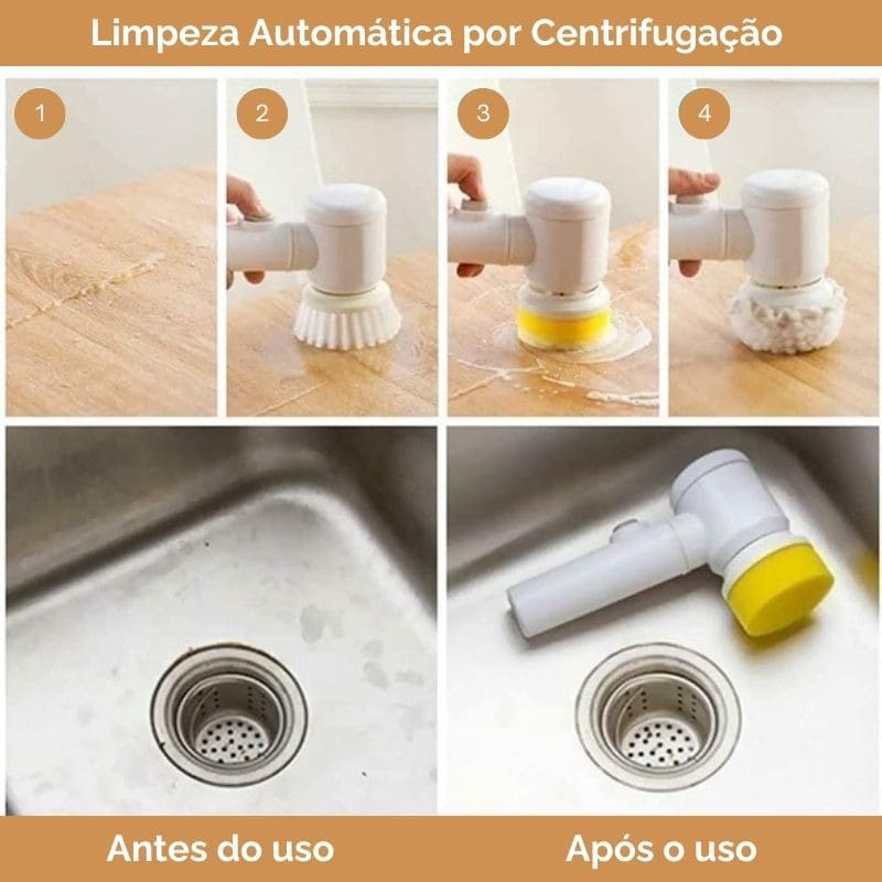 Escova Elétrica MultiClean 5 em 1