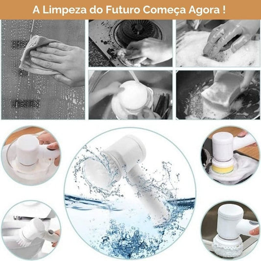 Escova Elétrica MultiClean 5 em 1