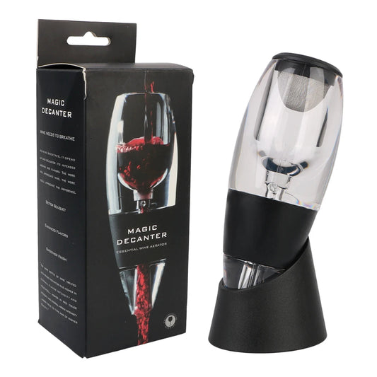 Aerador de Vinho Decanter com Filtro e Base de Apoio - Utilidades Casa