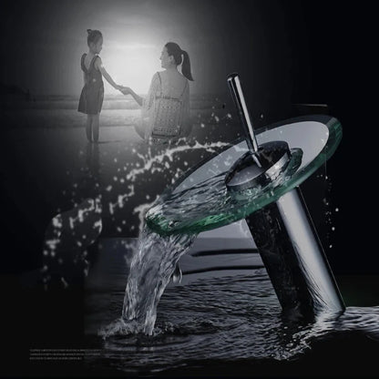 Torneira Premium Futurista de Vidro em Cascata - Utilidades Casa
