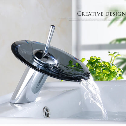 Torneira Premium Futurista de Vidro em Cascata - Utilidades Casa