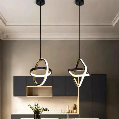 Luminária Pendente Formas Geométricas em LED - Utilidades Casa