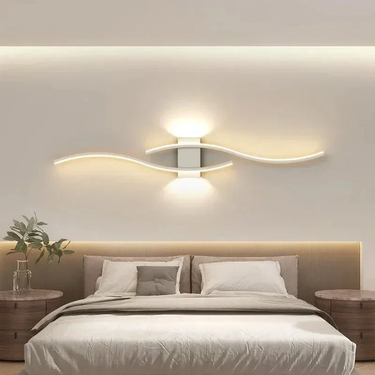 Luminária de Parede Ondas em LED - Utilidades Casa
