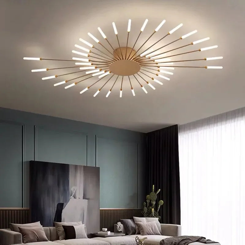 Lustre Espiral Minimalista em LED - Utilidades Casa