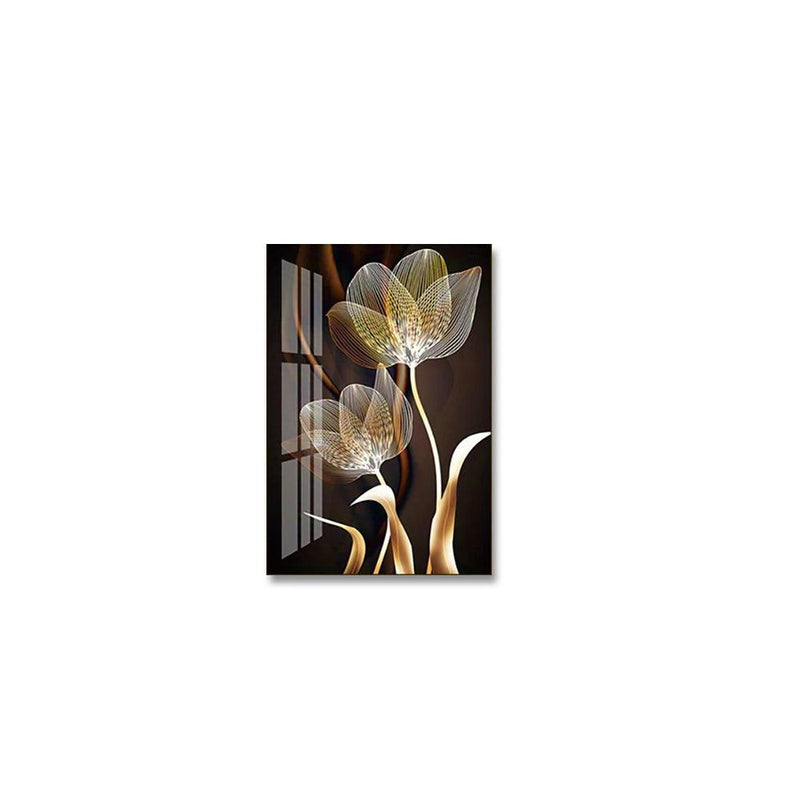 Quadro Decorativo Flores Black & Gold - Loja Utilidades Casa