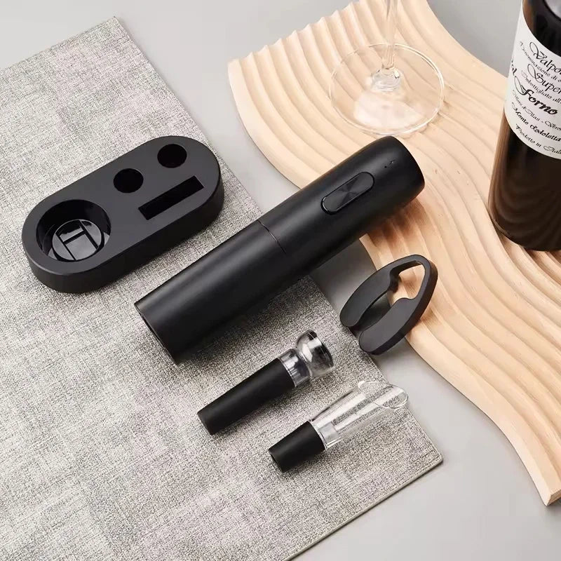 Kit Abridor de Vinho Automático Recarregável