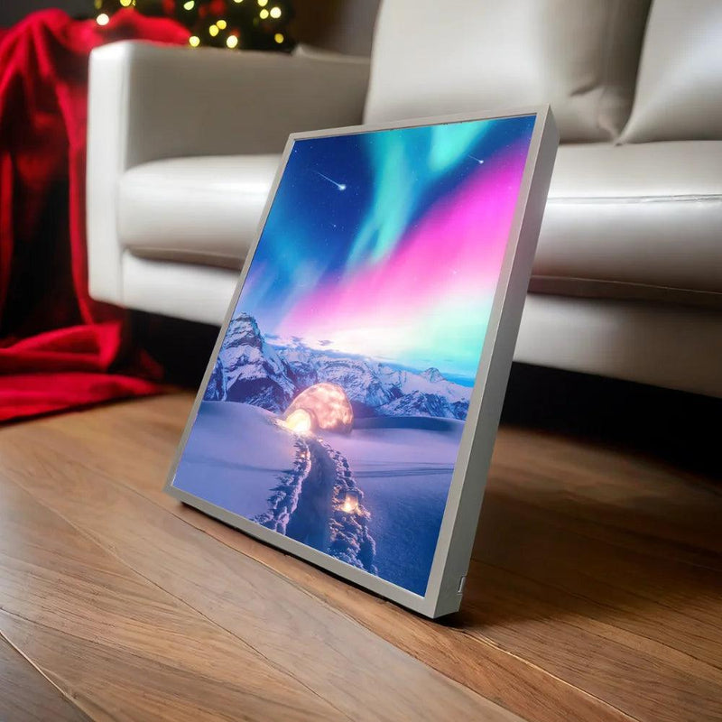 Quadro LED Animado Aurora Boreal - Loja Utilidades Casa