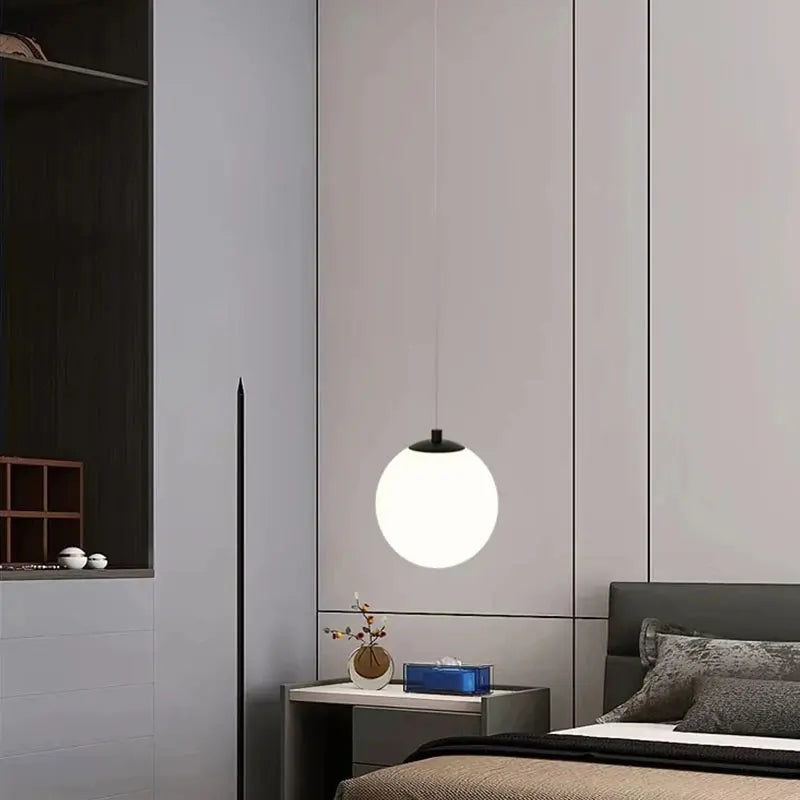 Luminária Pendente Minimalista Esfera Brilhante em LED - Utilidades Casa