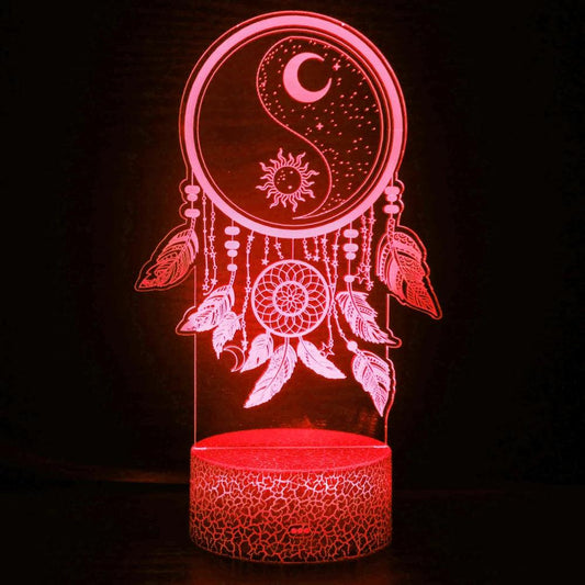 Luminária Decorativa LED 3D Mandala - Loja Utilidades Casa