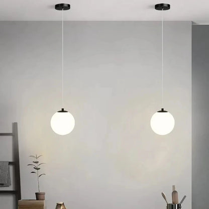 Luminária Pendente Minimalista Esfera Brilhante em LED - Utilidades Casa