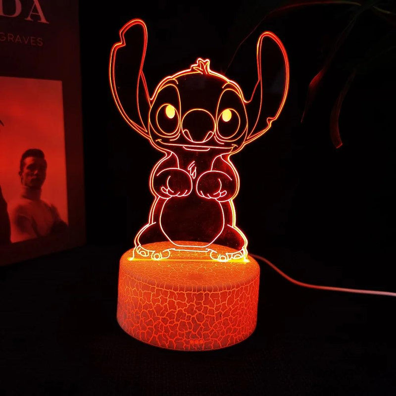 Luminária Decorativa LED 3D Lilo Stitch - Loja Utilidades Casa