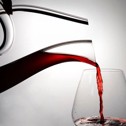 Decanter De Cristal Espiral De Cisne De Alto Grau - Utilidades Casa