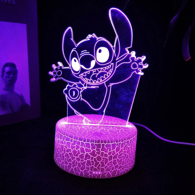 Luminária Decorativa LED 3D Lilo Stitch - Loja Utilidades Casa