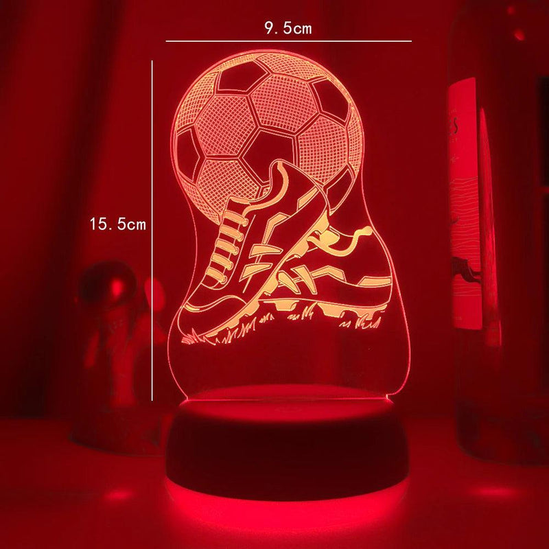 Luminária Decorativa LED 3D Futebol - Loja Utilidades Casa