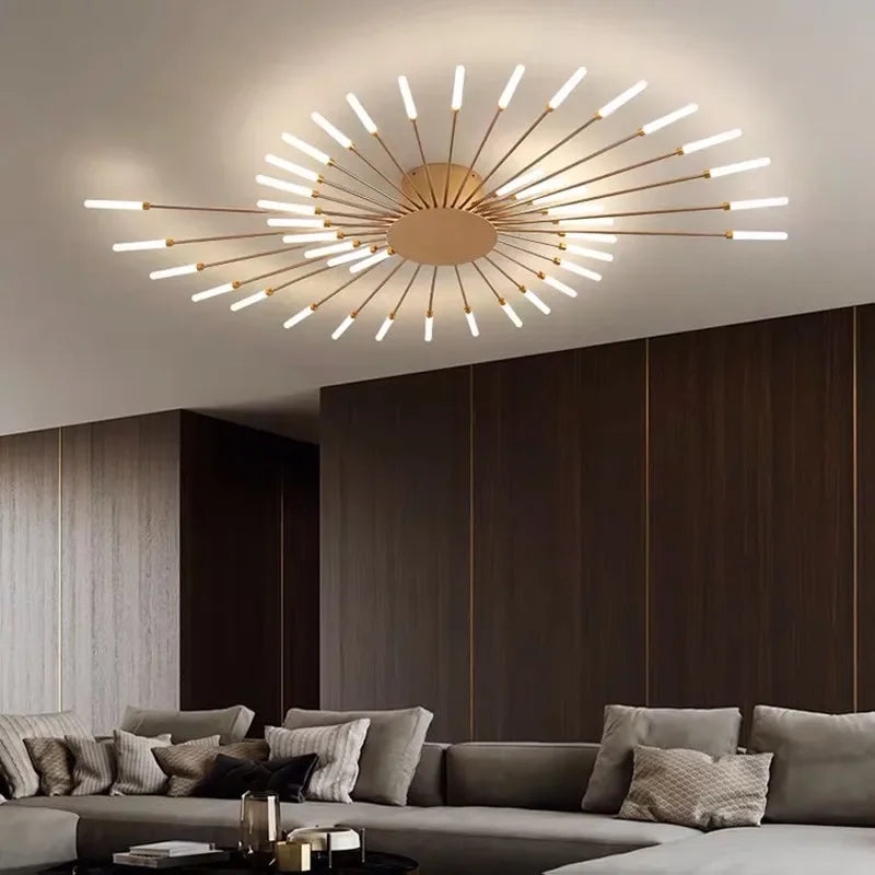 Lustre Espiral Minimalista em LED - Utilidades Casa