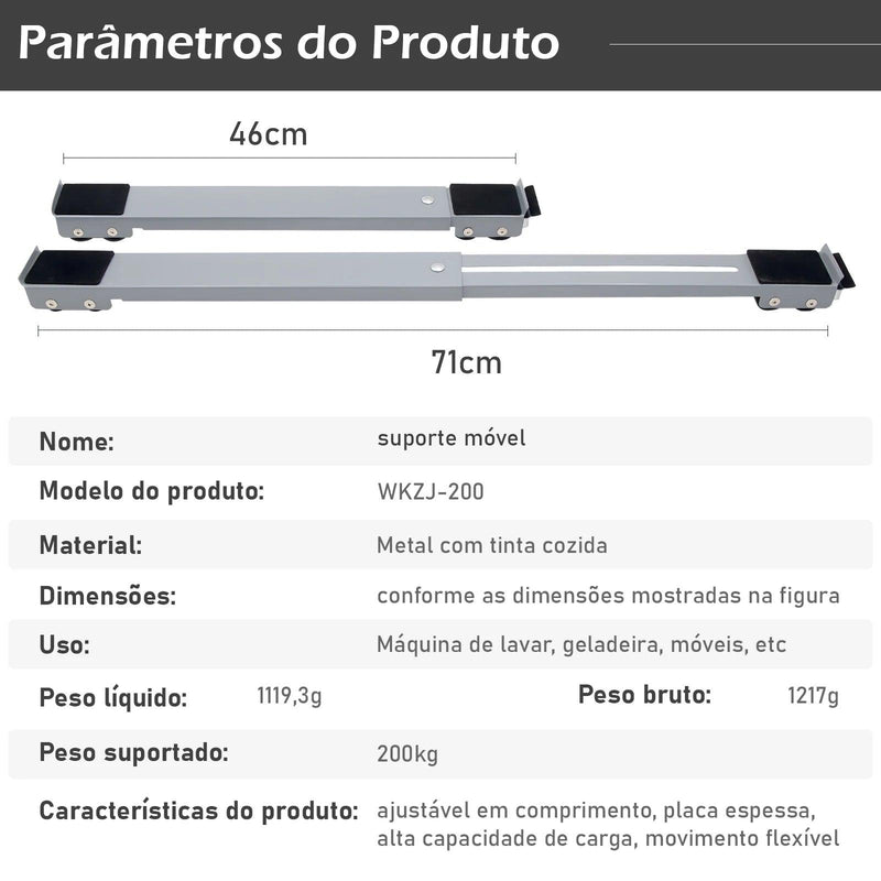 Levantador de Móveis/Eletrodomésticos 2 Peças - Loja Utilidades Casa