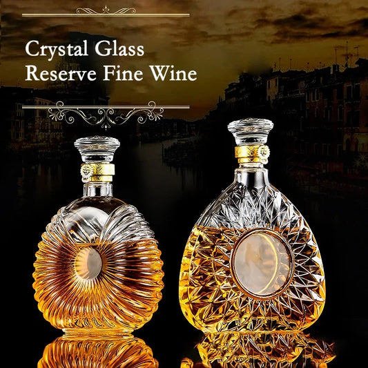 Dispensador de Cristal para Whisky Decanter com Tampa - Utilidades Casa