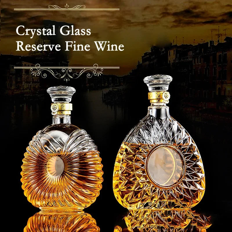 Dispensador de Cristal para Whisky Decanter com Tampa