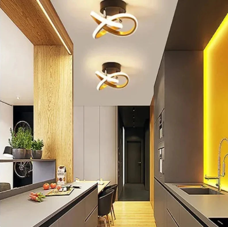 Lustre Moderno Minimalista em LED - Utilidades Casa