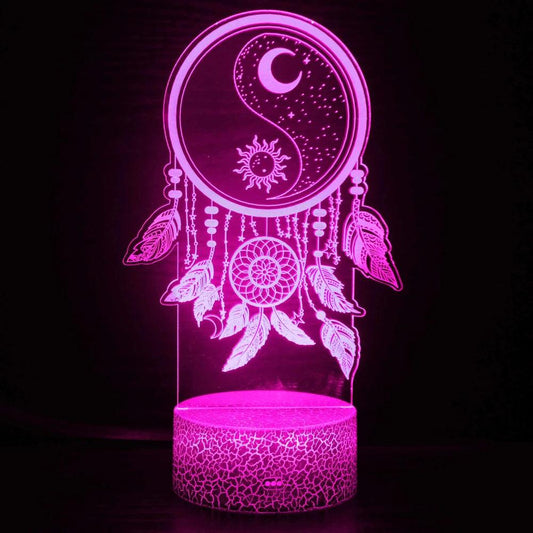 Luminária Decorativa LED 3D Mandala - Loja Utilidades Casa
