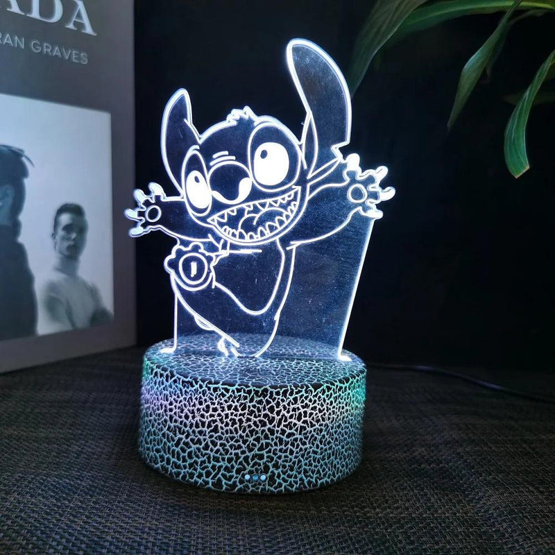 Luminária Decorativa LED 3D Lilo Stitch - Loja Utilidades Casa