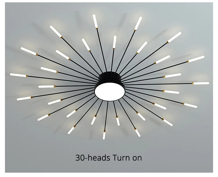 Lustre Espiral Minimalista em LED - Utilidades Casa