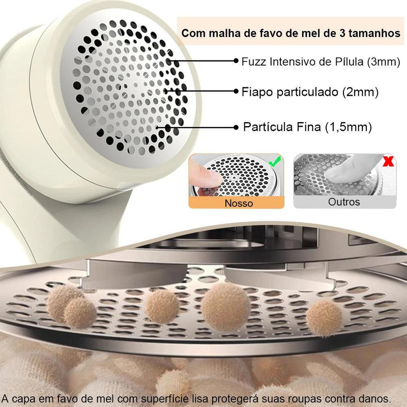 Removedor de Fiapos Elétrico e Portátil - Loja Utilidades Casa